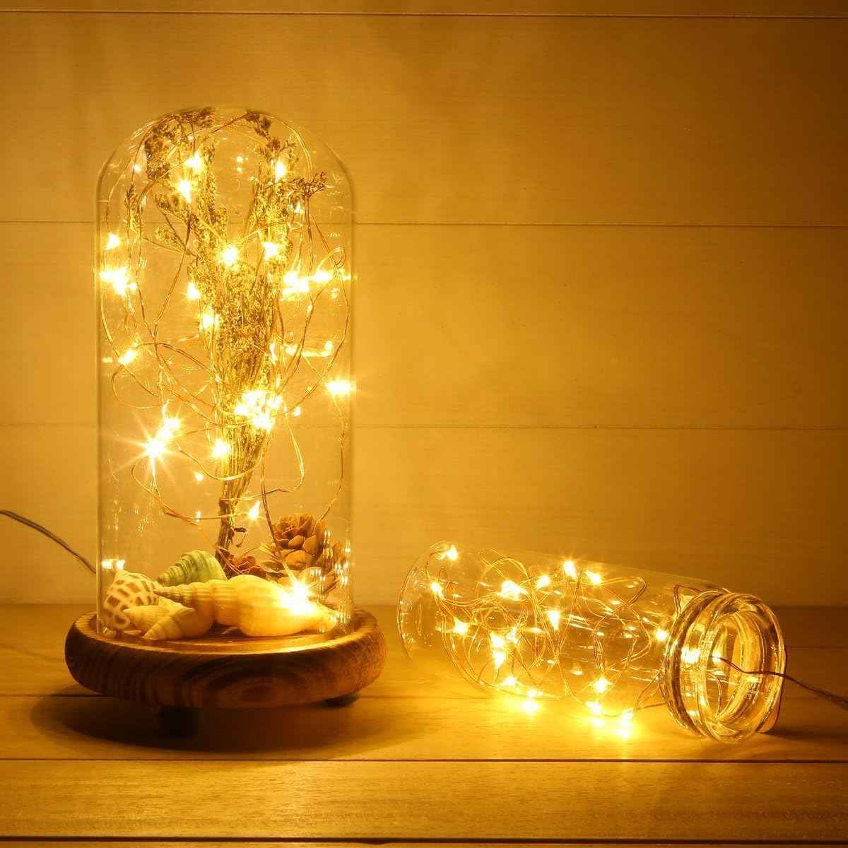 ANJAYLIA LED Fairy String Lights – Child Safe Nursery and Playroom Night Light, Cool to the Touch
