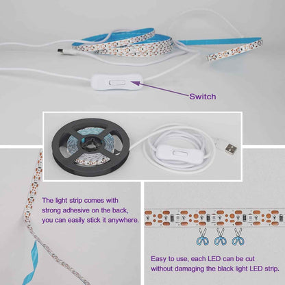 Lumiglow UV Black Light Strip – 6.6ft Child-Safe Glow Light for Playroom, Tween Bedroom and Rec Room