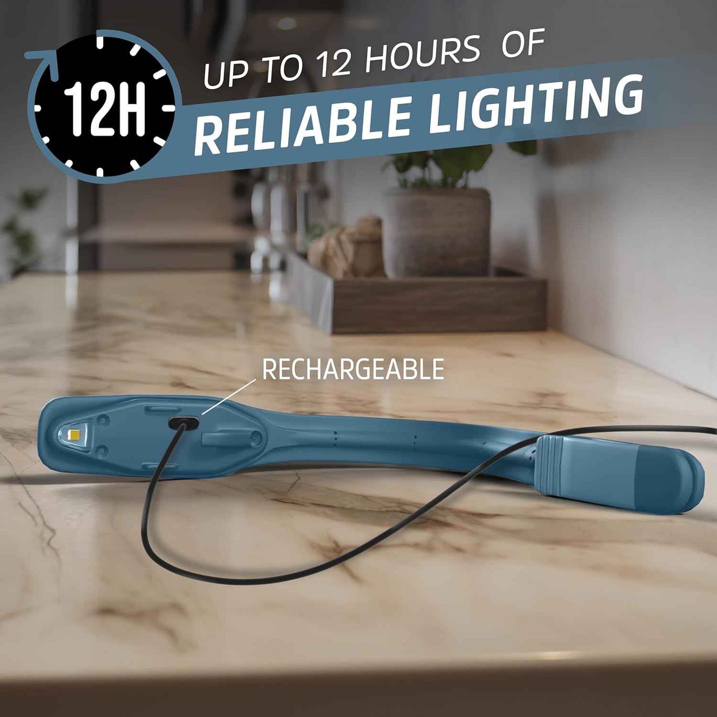 Energizer Flex-R Rechargeable Book Lamp – Calming Bedtime Companion, Flicker-Free Warm Light for Mindful Reading