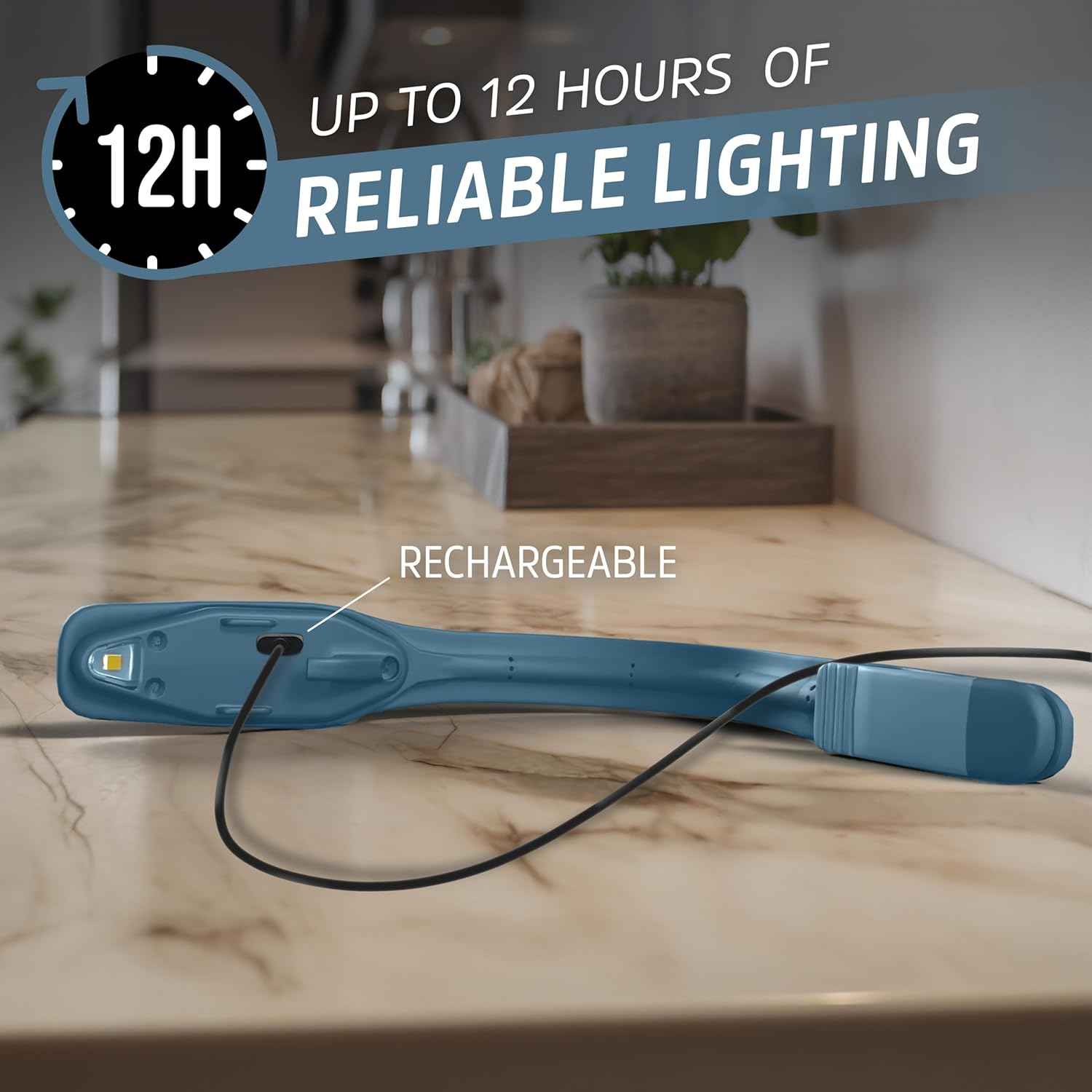 Energizer Flex-R Rechargeable Book Lamp – Calming Bedtime Companion, Flicker-Free Warm Light for Mindful Reading