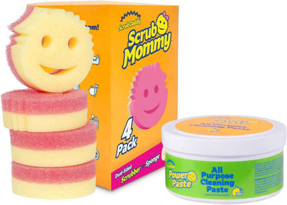 Scrub Daddy Cleaning Bundle – Fast, Efficient Sponges & PowerPaste XL for Busy Households