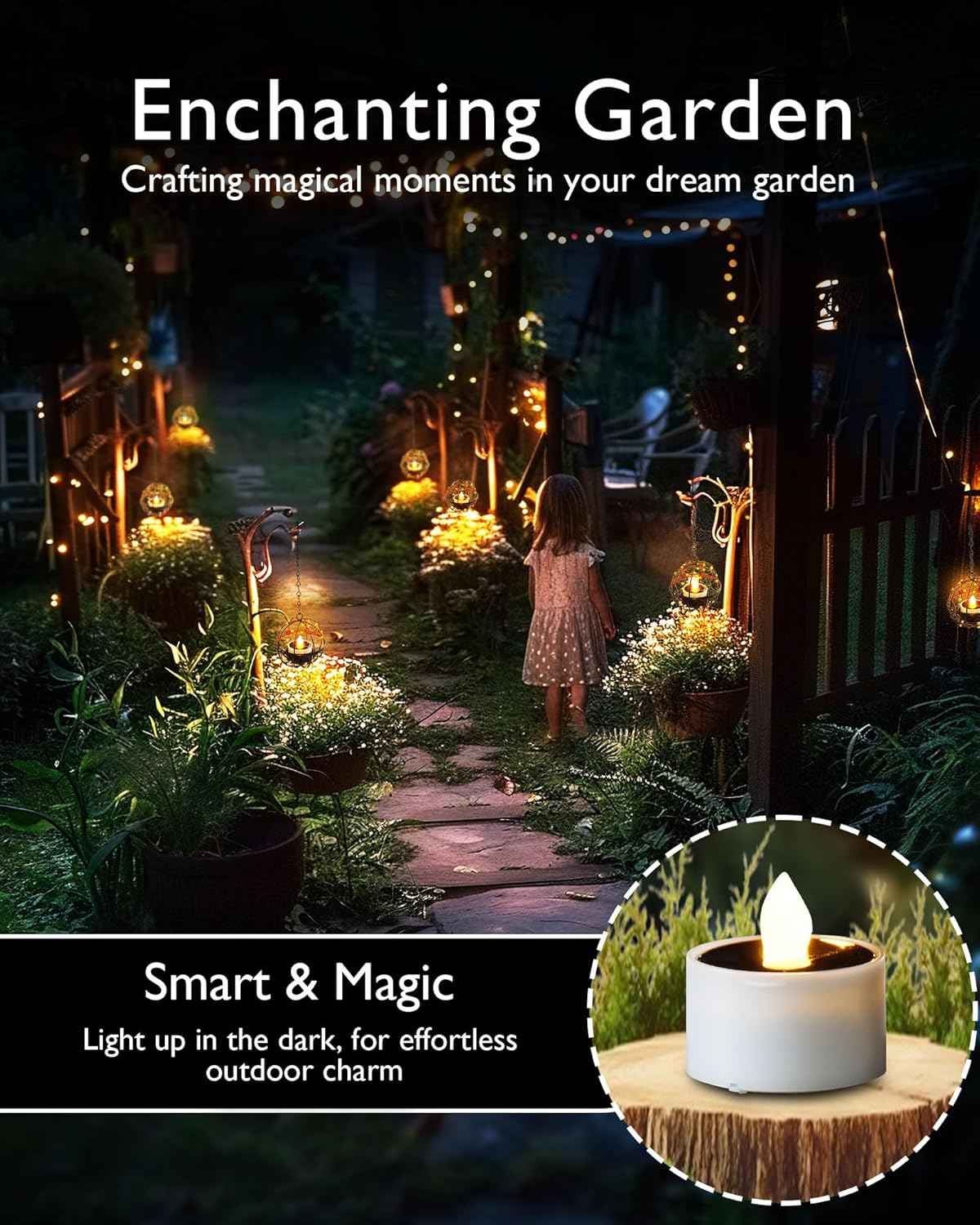 Homemory Solar Flickering Tea Lights – Cozy Ambient LED Votives for Window Sills, Bedroom Shelves, and Living Room Centerpieces