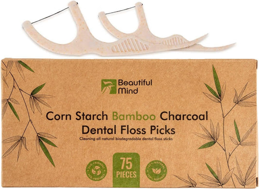 floss thread made from bamboo charcoal ashes for shred-resistant strength