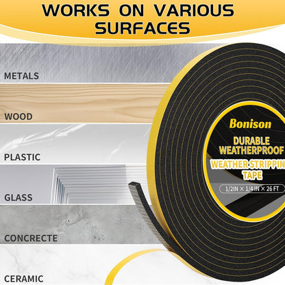 Foam Seal Solutions - Non-Toxic Door Seal Strip Safe for Kids and Pets