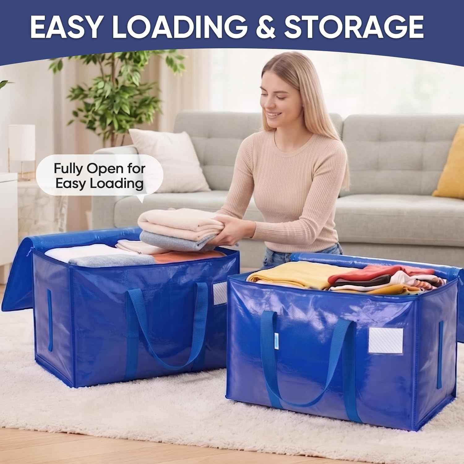 TICONN Clean-Line Moving Bags – Intentional Organization With Color-Coded Neutrals for Every Closet
