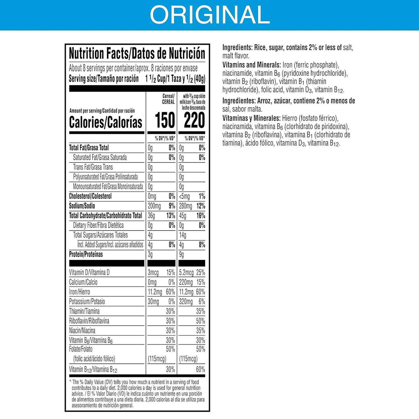 Kellogg's Rice Krispies Cereal – Nostalgic Saturday Morning Gift for the Camp-Style Breakfast Setting, 24oz