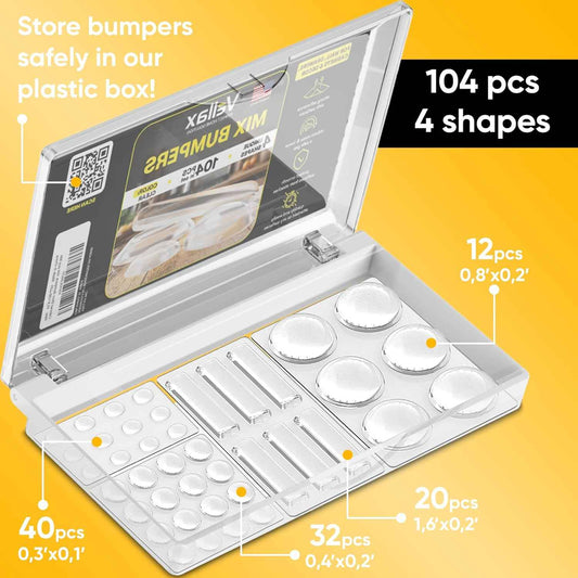 CLEARGRIP Clear Furniture Bumpers – Uncluttered Cabinet Solution for Intentional Homes and Neutral Interiors