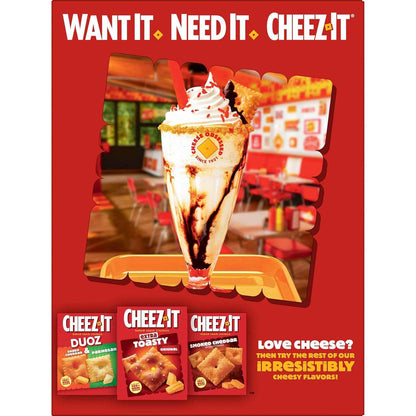 Cheez-It Snack Mix, On-the-Go Snack Box for Sports Events and Road Trips, Original, 17.8oz Box