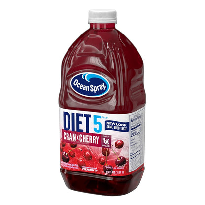 four flavor variants: diet cranberry cherry, diet cran-mango, diet cran-pomegranate, and regular cranberry