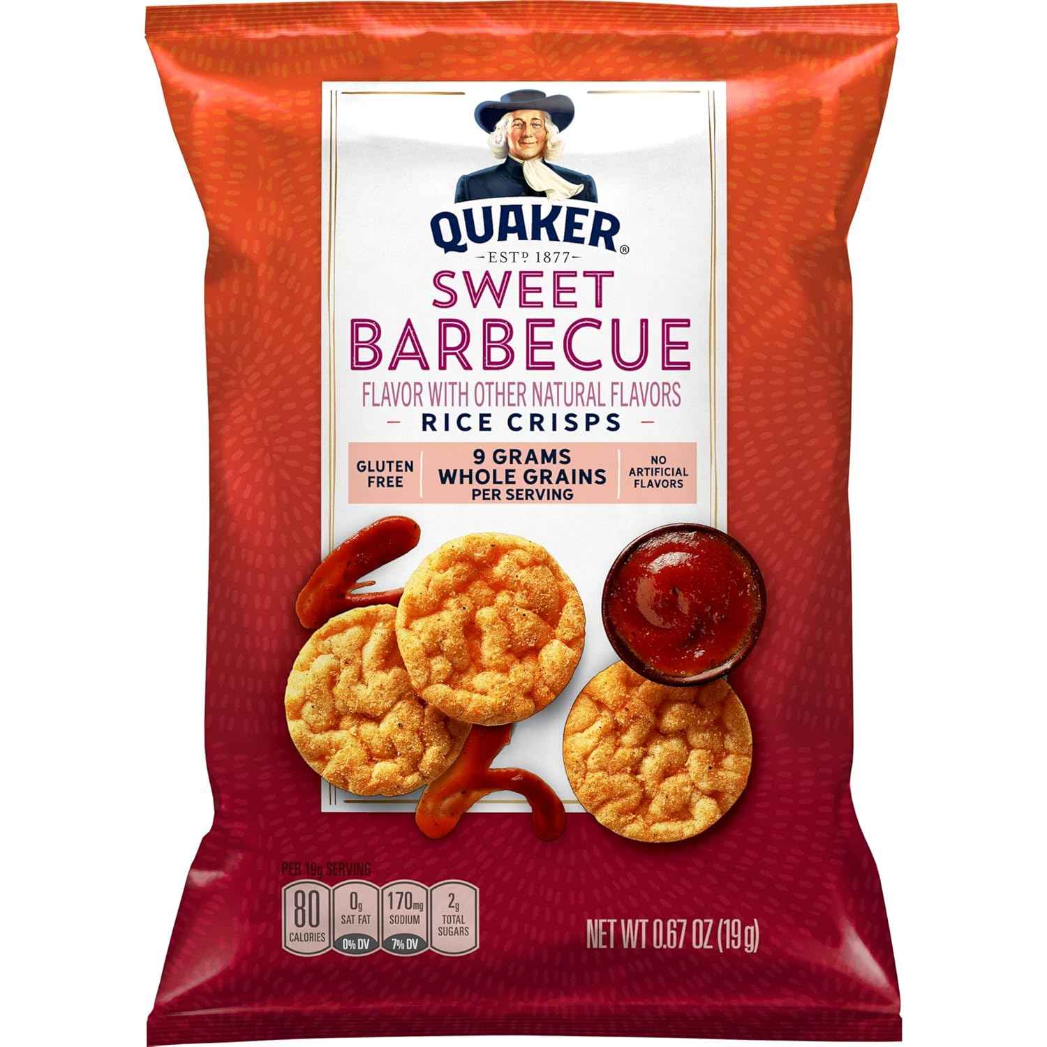 Quaker Rice Crisps Sweet and Savory Variety Mix - Lower Sodium Macro-Friendly Snacks for Mindful Eating and Portion Control, 15 Single-Serve Bags