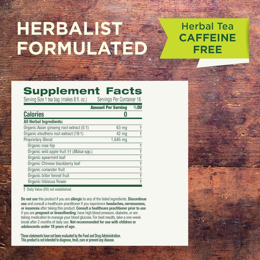 Traditional Medicinals Stress Ease Focus Tea – Thoughtful Wellness Gift for Stressed Friends and Coworkers, 16 Bags