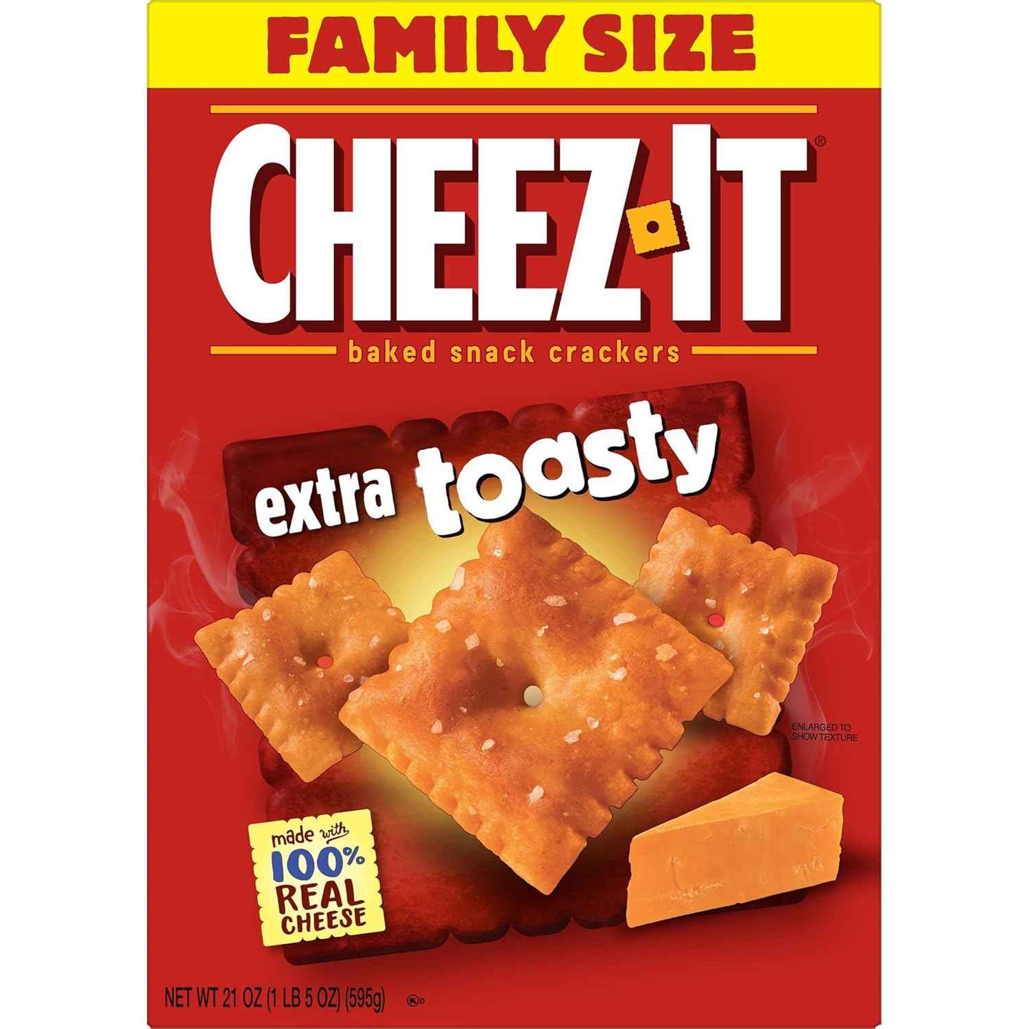Cheez-It Snack Mix, Family Size Snack Pack for School Lunches and Road Trips, Original, 17.8oz Box