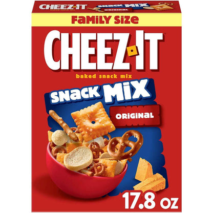 Cheez-It Snack Mix, On-the-Go Snack Box for Sports Events and Road Trips, Original, 17.8oz Box