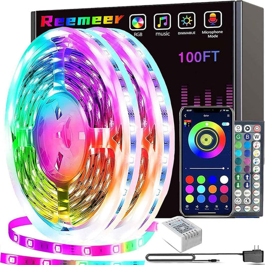 Lumistrip Smart LED Strip Lights – Bedroom Aesthetic RGB Mood Lighting with Music Sync and App Control