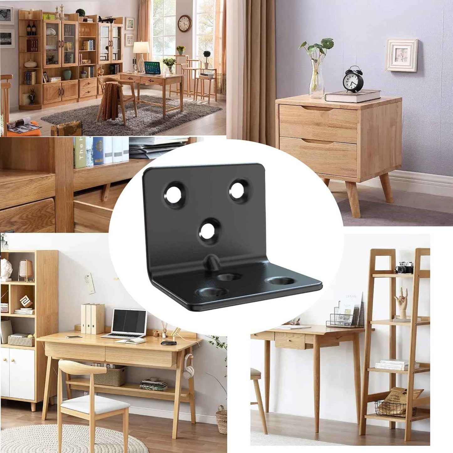 Aufuga Anti-Rust Shelf Bracket for Secure Heavy Load Support in Family Homes