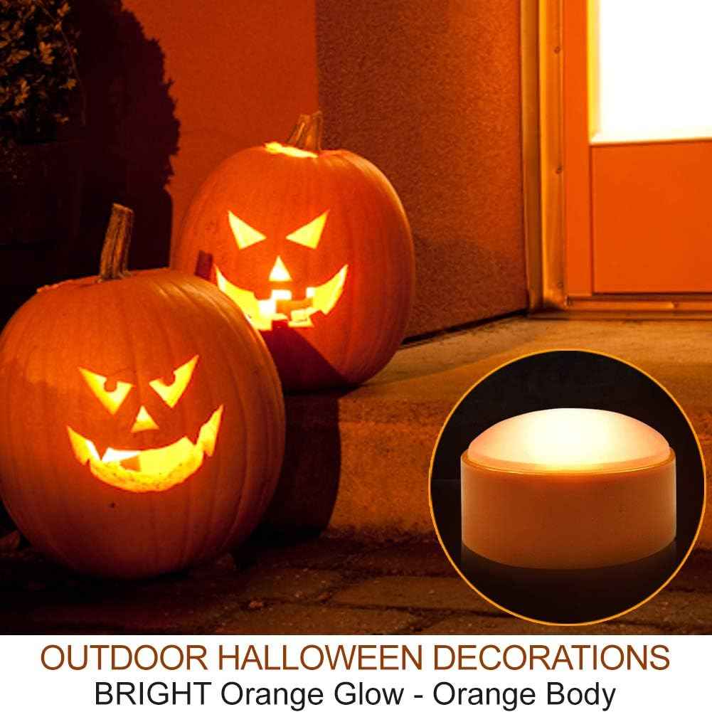 Child Safe Flameless Pumpkin Lights with Auto Timer - Nursery and Playroom Halloween Decor for Toddler Bedrooms