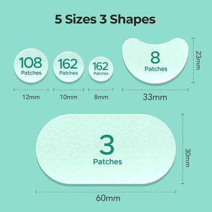 TKTK Hydrocolloid Acne Stickers – Allergy-Friendly Blemish Treatment Safe for Reactive Skin