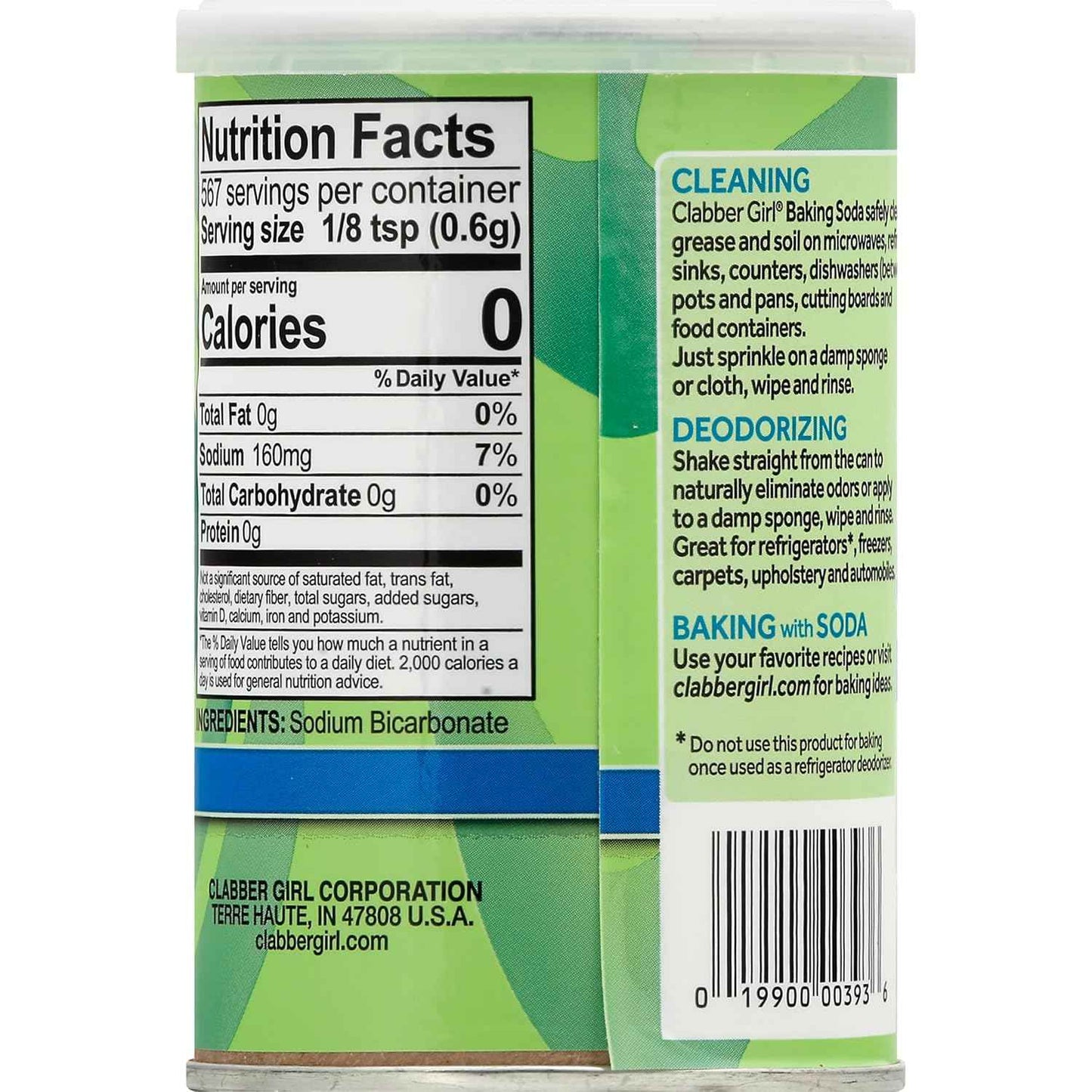 Clabber Girl Pure Sodium Bicarbonate – Chemical-Free Baking and Cleaning Power
