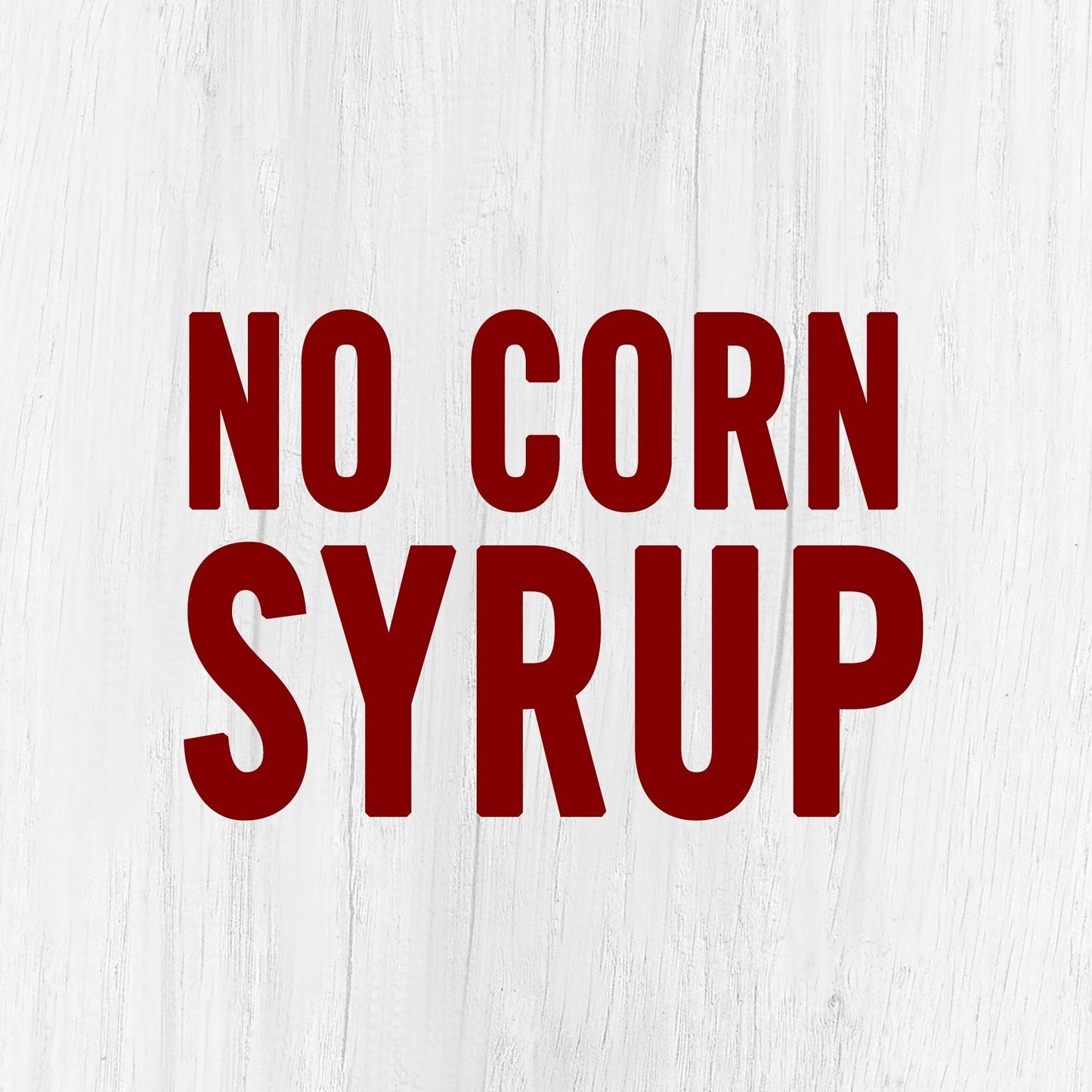 free from corn syrup, non-gmo, and gluten-free formulation
