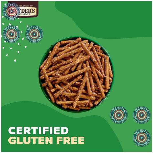 Snyder's of Hanover Gluten Free Pretzels – Low-Fat Better-for-You Crunch for Mindful Snacking, 8 oz Bag