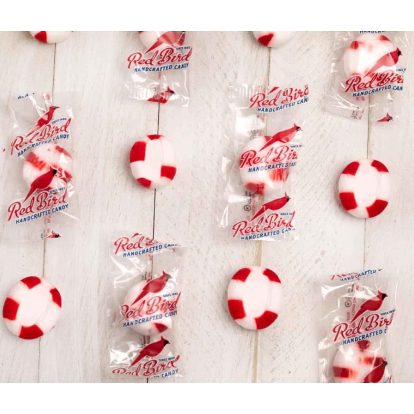 Red Bird Soft Peppermint Puffs – Simple Individually Wrapped Mints for Clean Countertops and Pantry Storage