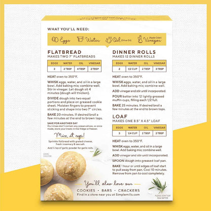 Simple Mills Almond Flour Baking Mix – Allergy Free Bread Mix for School Lunchbox and Birthday Cake