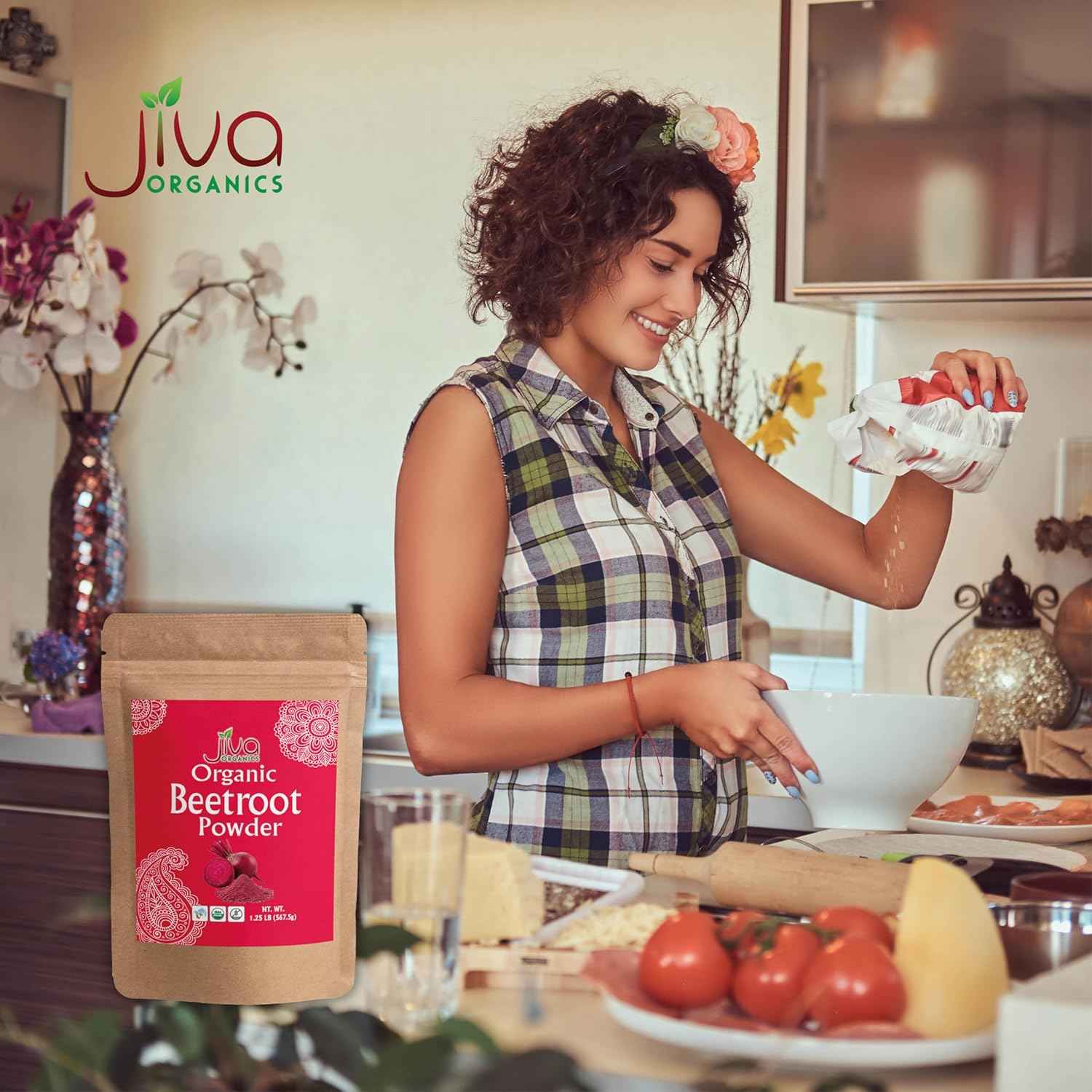 Jiva Organics Beet Root Powder 1.25 LB – Thoughtful Organic Gift for Smoothie Lovers and Home Bakers