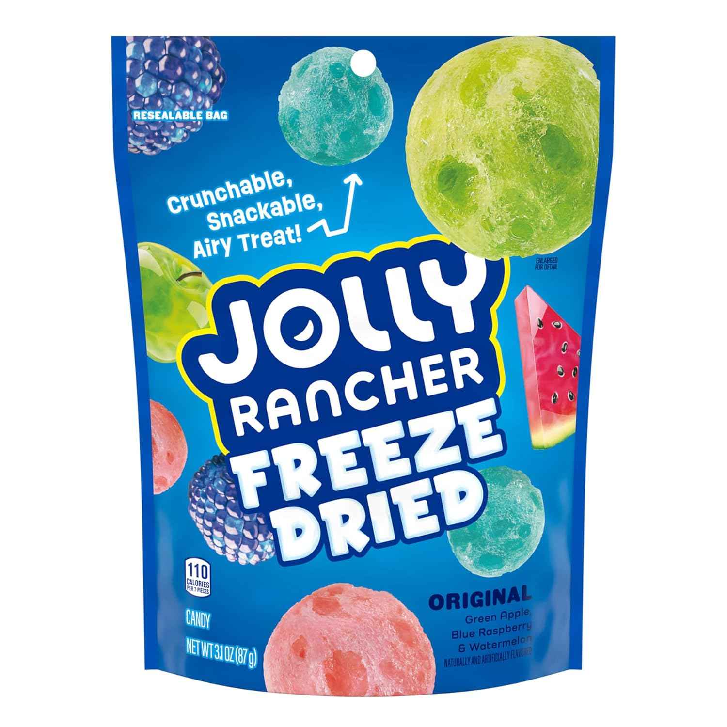 JOLLY RANCHER Freeze Dried Candy - Portable Picnic Snack for Patio and Outdoor Dining