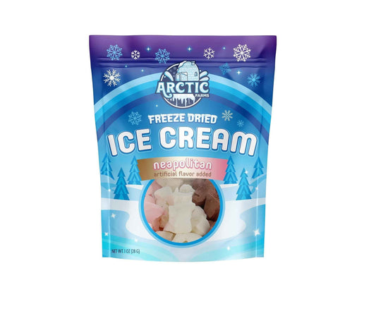 Arctic Farms Freeze Dried Ice Cream – No Refrigeration, No Mess Pantry Snack for Children, 1 Ounce