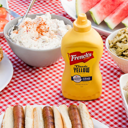 French's Classic Yellow Mustard, 30 oz Pack of 2 – Family Pantry Mustard for Sandwich-Making and Lunchbox Prep
