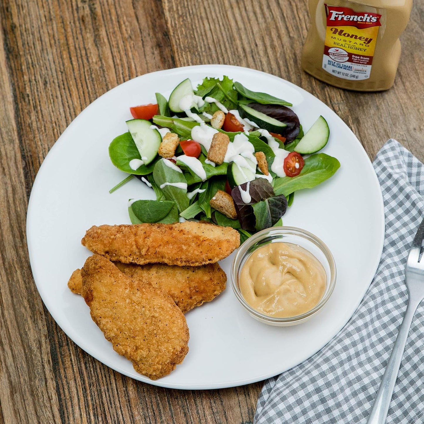 French's Honey Mustard, 12 oz – Travel-Friendly Condiment for Road Trips, Park BBQs, and Beach Coolers