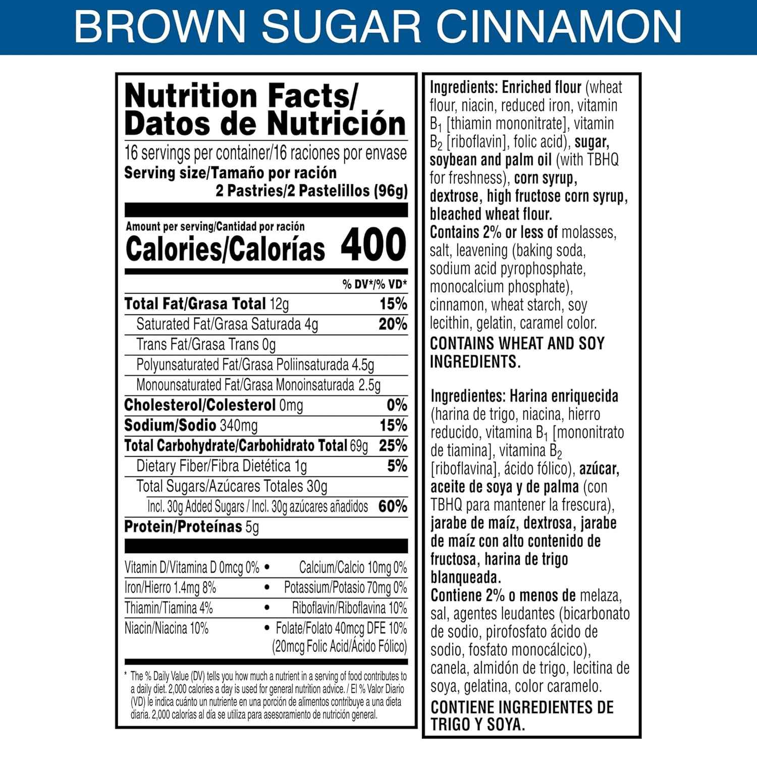 Pop-Tarts Frosted Brown Sugar Cinnamon Toaster Pastries – Grab-and-Go Breakfast for Busy Workdays, Pantry Pack of 32