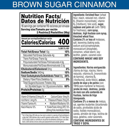 Pop-Tarts Frosted Brown Sugar Cinnamon Toaster Pastries – Grab-and-Go Breakfast for Busy Workdays, Pantry Pack of 32