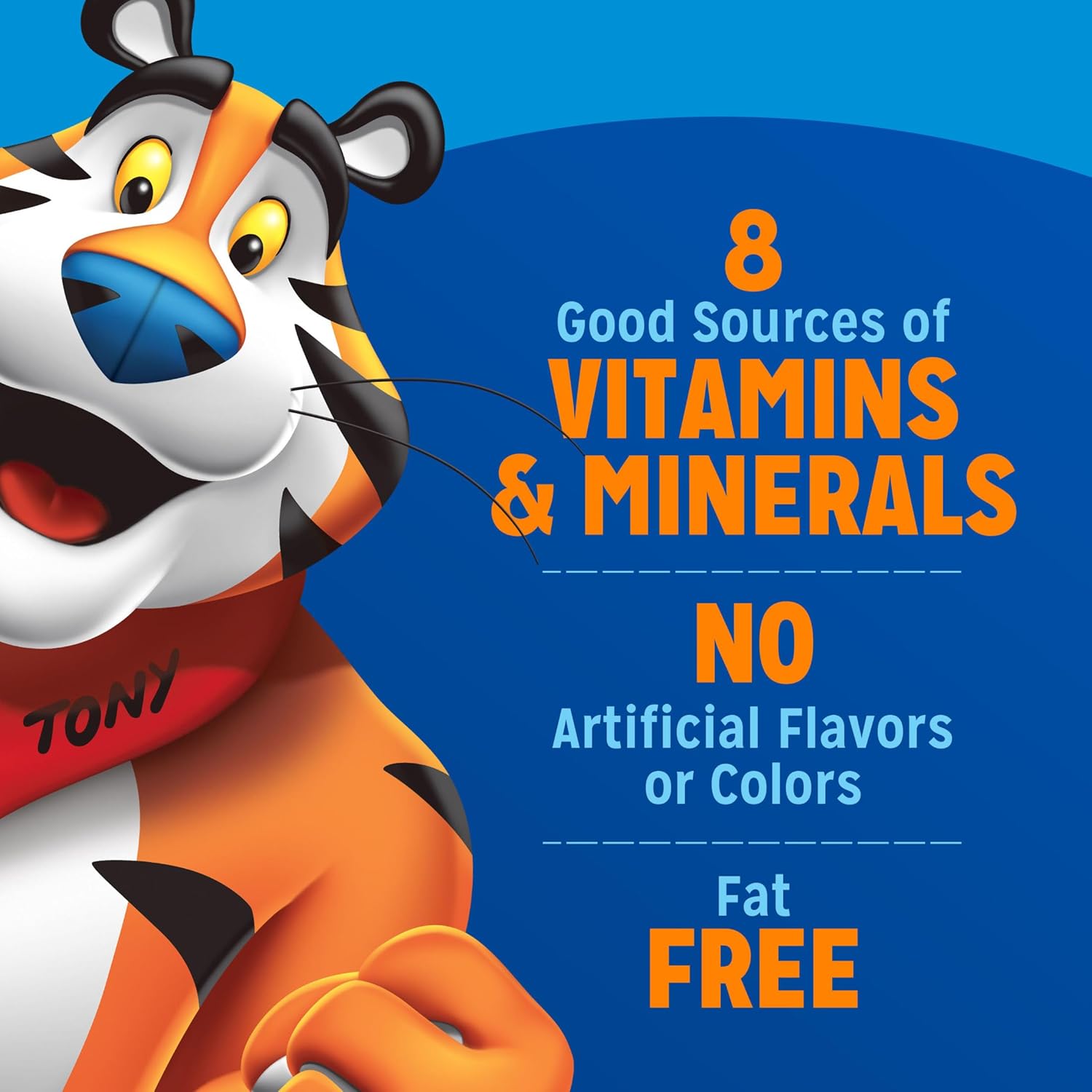 frosted corn flake texture designed to stay crunchy in milk