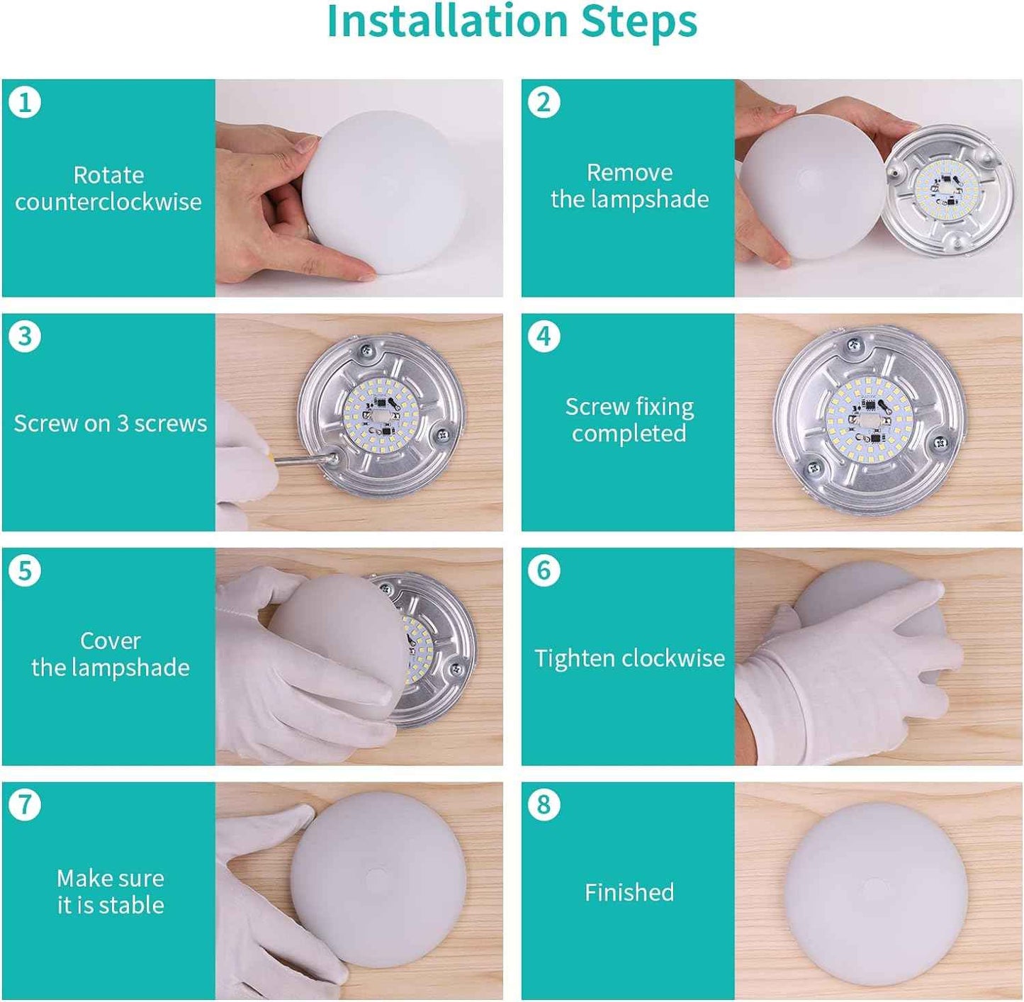Child Safe RV LED Ceiling Light – Cool Touch Surface Mount Puck for Family Campers, No Hot Bulb 12V DC 4.5W