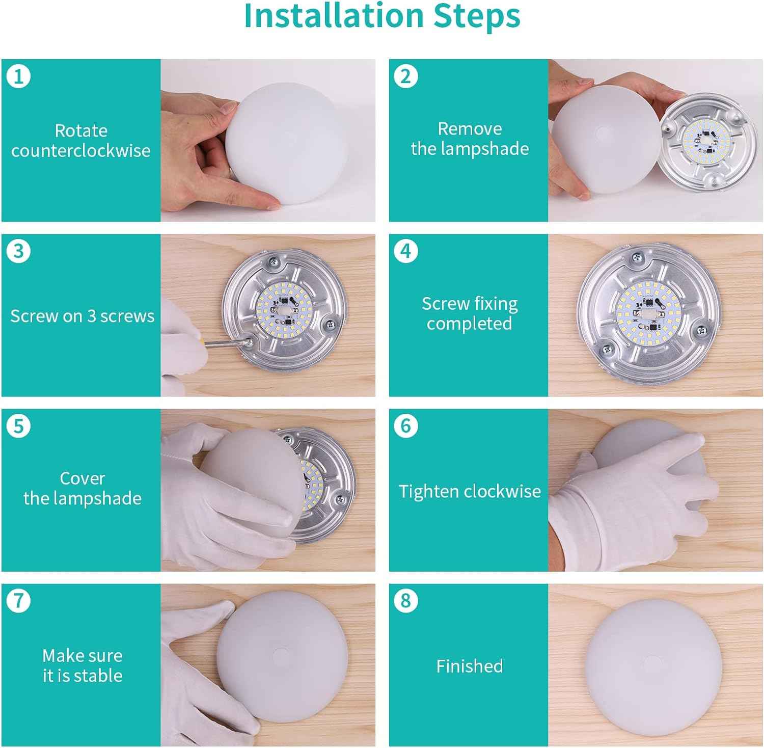 Child Safe RV LED Ceiling Light – Cool Touch Surface Mount Puck for Family Campers, No Hot Bulb 12V DC 4.5W