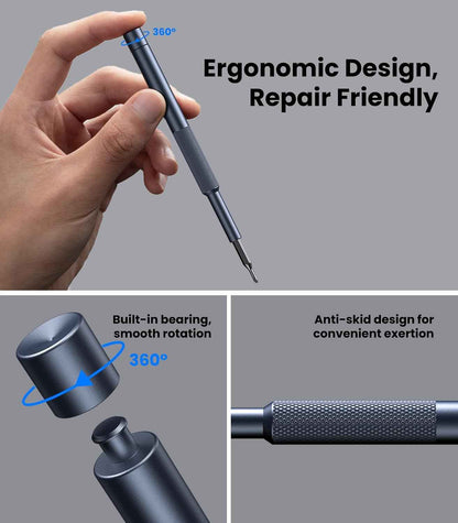 AXTH 25-in-1 Screwdriver Set – Minimalist Repair Tool with Slim Profile and Labeled Bits
