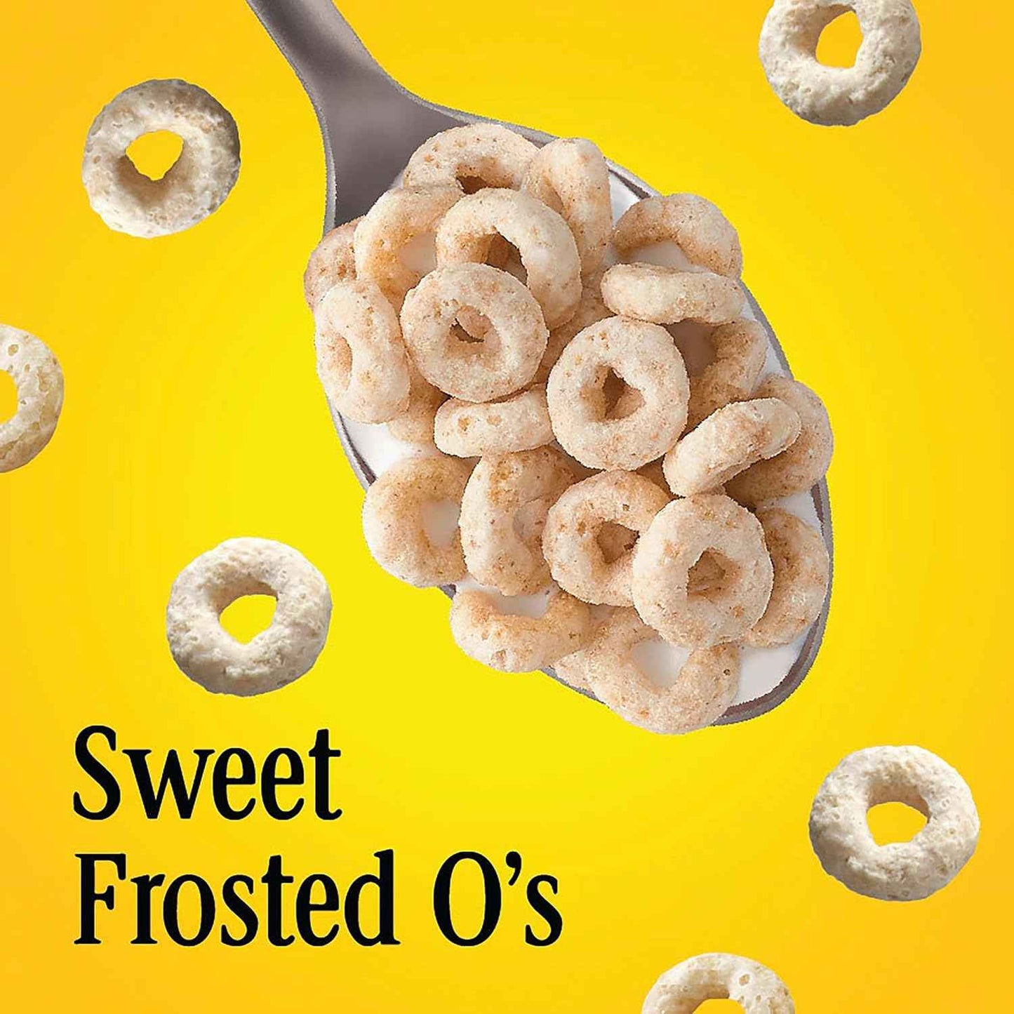 Frosted Cheerios Gluten Free Kids Cereal – Safe After-School Treat for Classrooms and Kitchen Counters, 18.4 oz