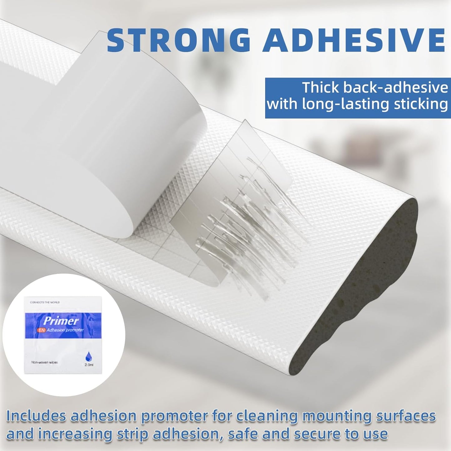 FrostGuard Wedge Foam Weather Stripping – Pet and Kid Safe Window Seal, Non-Toxic Adhesive Draft Stopper