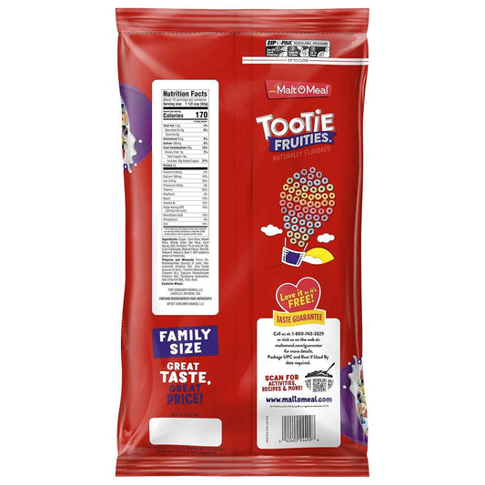 Malt-O-Meal Tootie Fruities Cereal – 30 oz Bulk Breakfast Pantry Stock for Busy Work-from-Home Weeks
