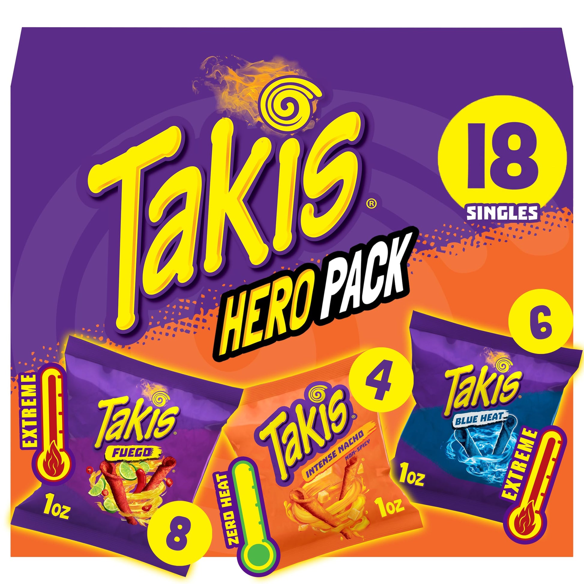 Fuego Blue Heat Intense Nacho - 18 Count (Pack of 1)