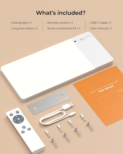 FULEN Motion Sensor Light — Clean Scandinavian-Style Lighting for Renters, No-Drill Magnetic Mount