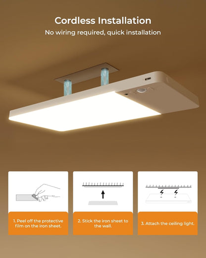 FULEN Motion Sensor Light — Clean Scandinavian-Style Lighting for Renters, No-Drill Magnetic Mount