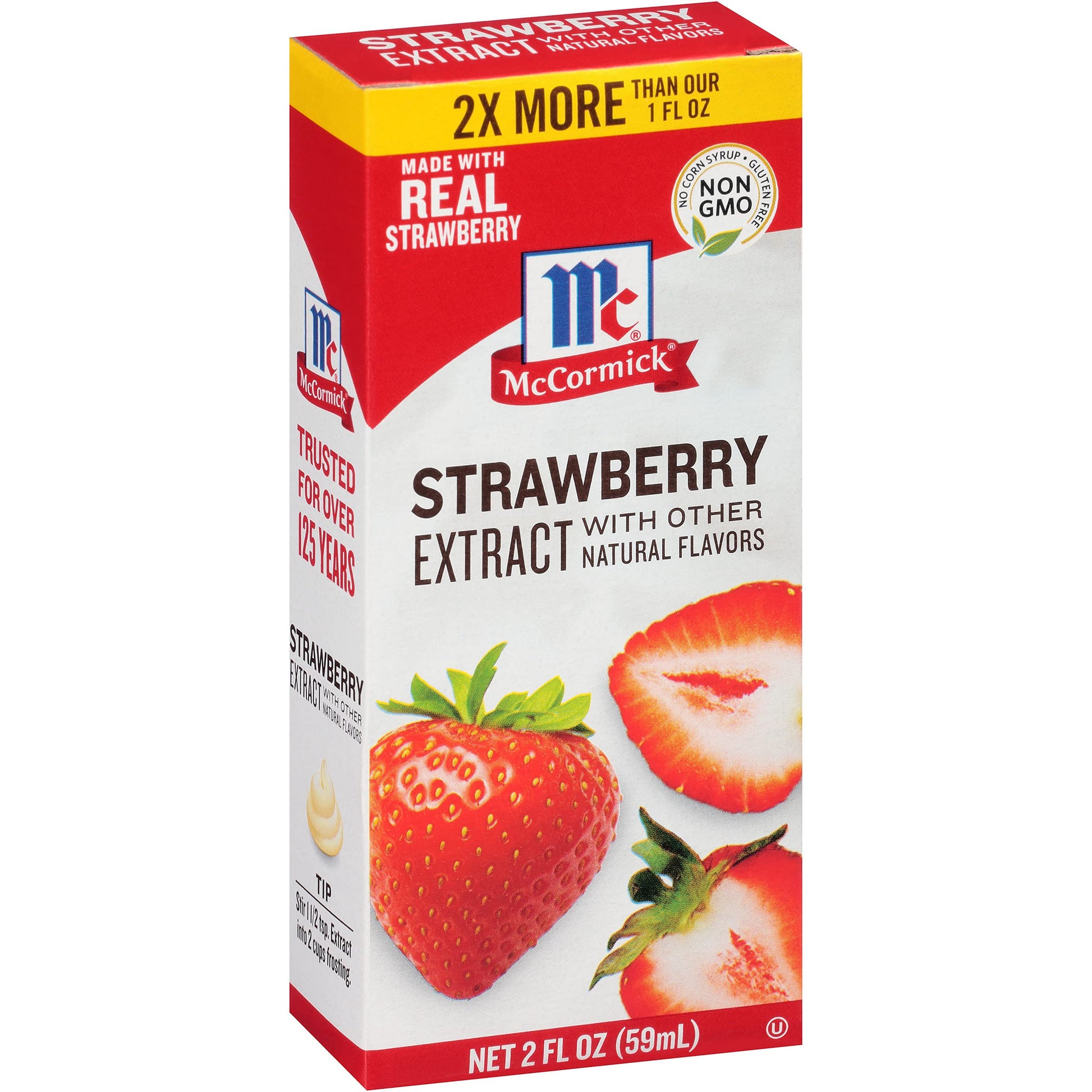 full line of seven flavors: maple, butter, coconut, strawberry, raspberry, banana, and rum