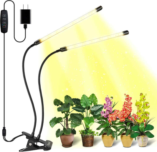 bseah Grow Light for Indoor Plants – Focused Home Office Setup, Full Spectrum Desk Plant Lamp with Auto Timer