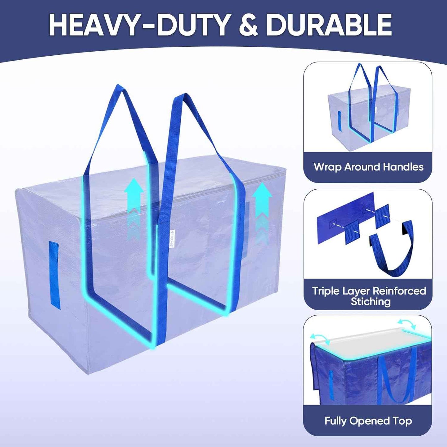 TICONN Clean-Line Moving Bags – Intentional Organization With Color-Coded Neutrals for Every Closet