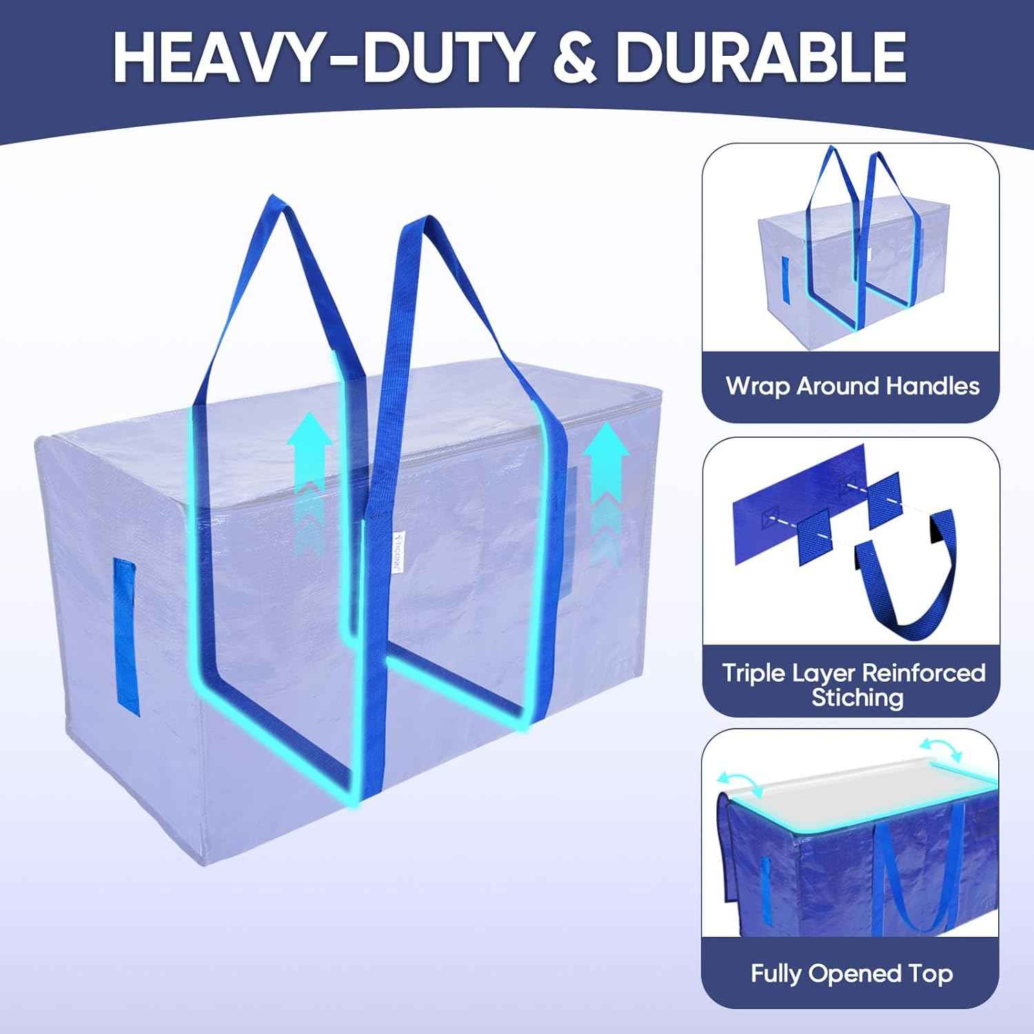 TICONN Clean-Line Moving Bags – Intentional Organization With Color-Coded Neutrals for Every Closet