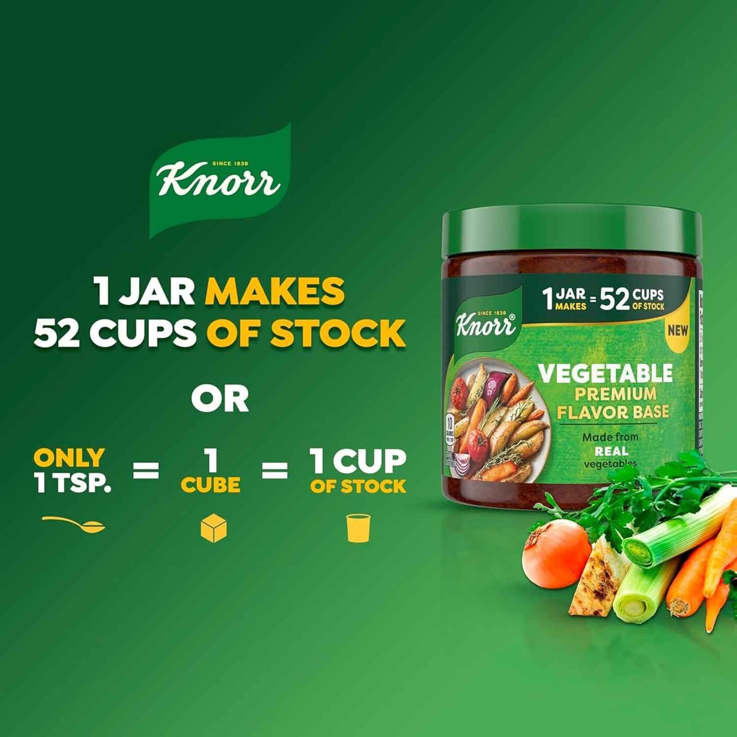 Knorr Premium Vegetable Flavor Base for Soothing Digestive Wellness and Gentle Broth Rituals