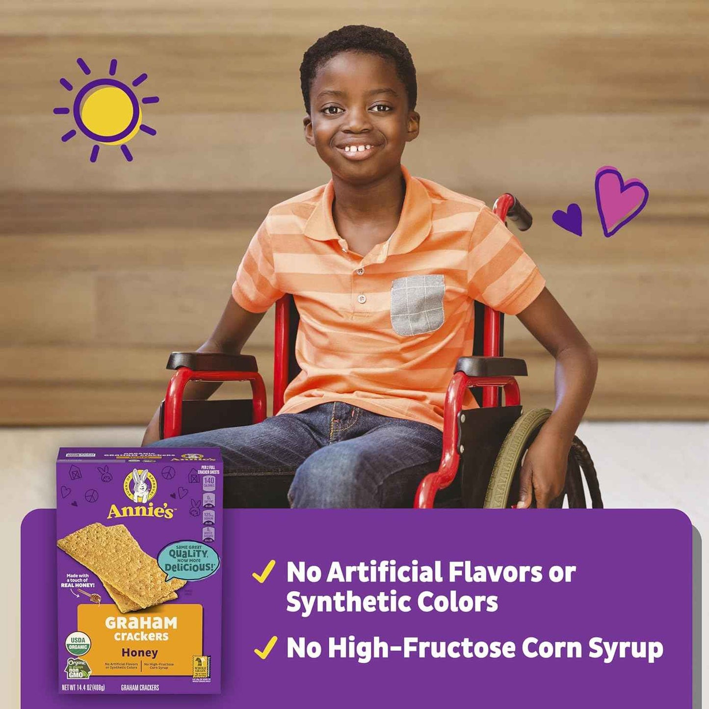 Annie's Cheddar Crackers with Hidden Veggies – Desk Drawer Snack for Working from Home Parents