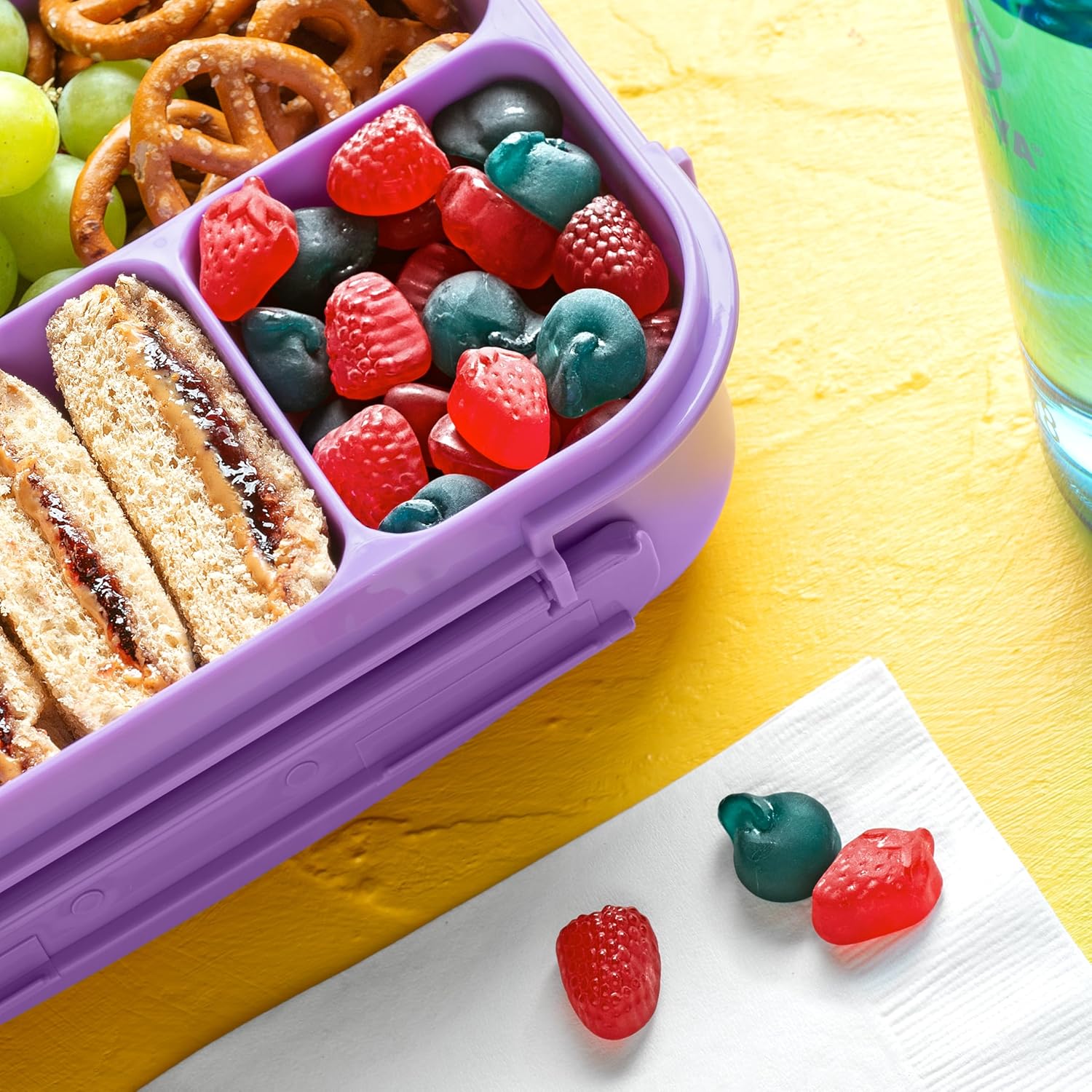 Funables Fruity Snacks Mixed Berry, Grab-and-Go Pouch for School Cafeteria and Study Sessions, 22-Count
